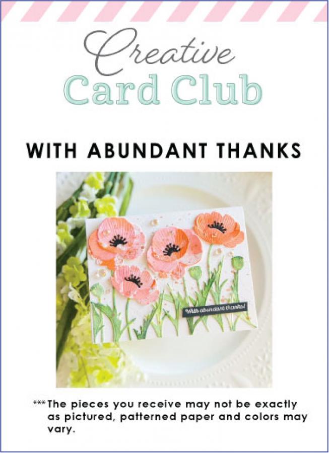 Creative Card Club - With Abundant Thanks Card Kit