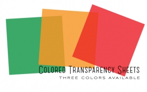 Colored Transparency Sheets - Orange Zest (6 sheets)
