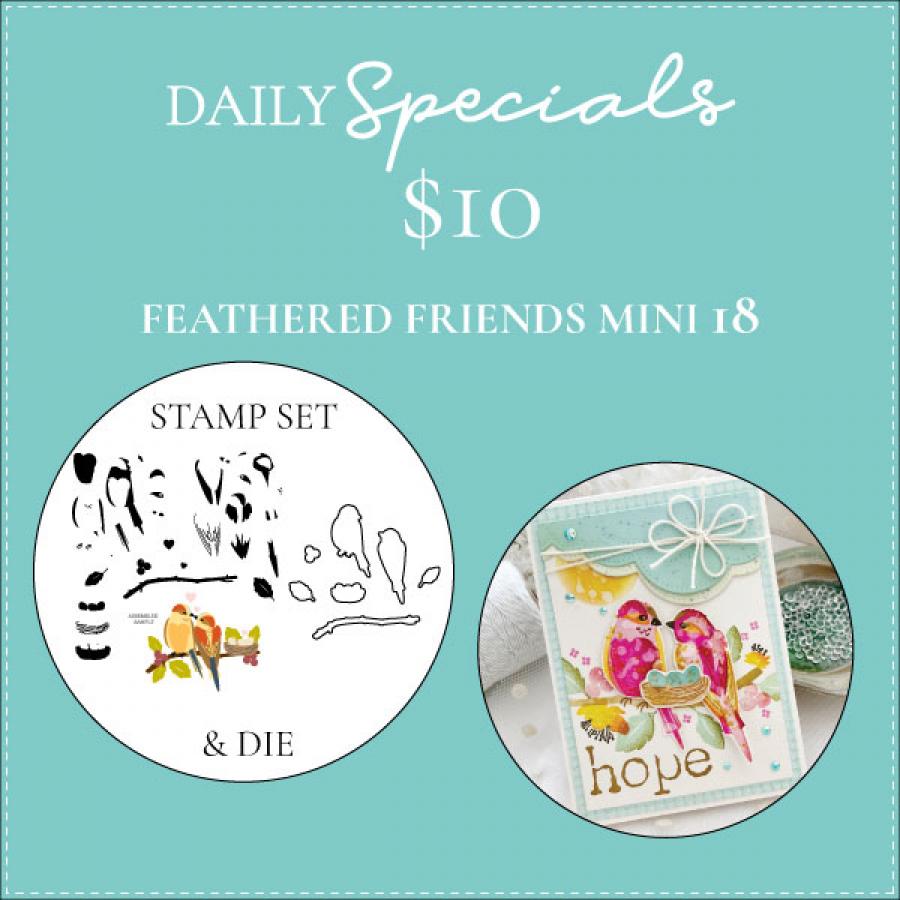 Daily Special - Feathered Friends Mini 18 Stamp Set + Die