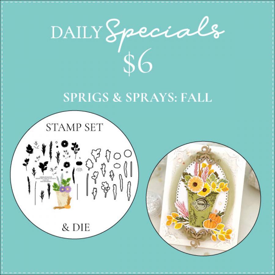 Daily Special - Sprigs & Sprays: Fall Stamp Set + Die