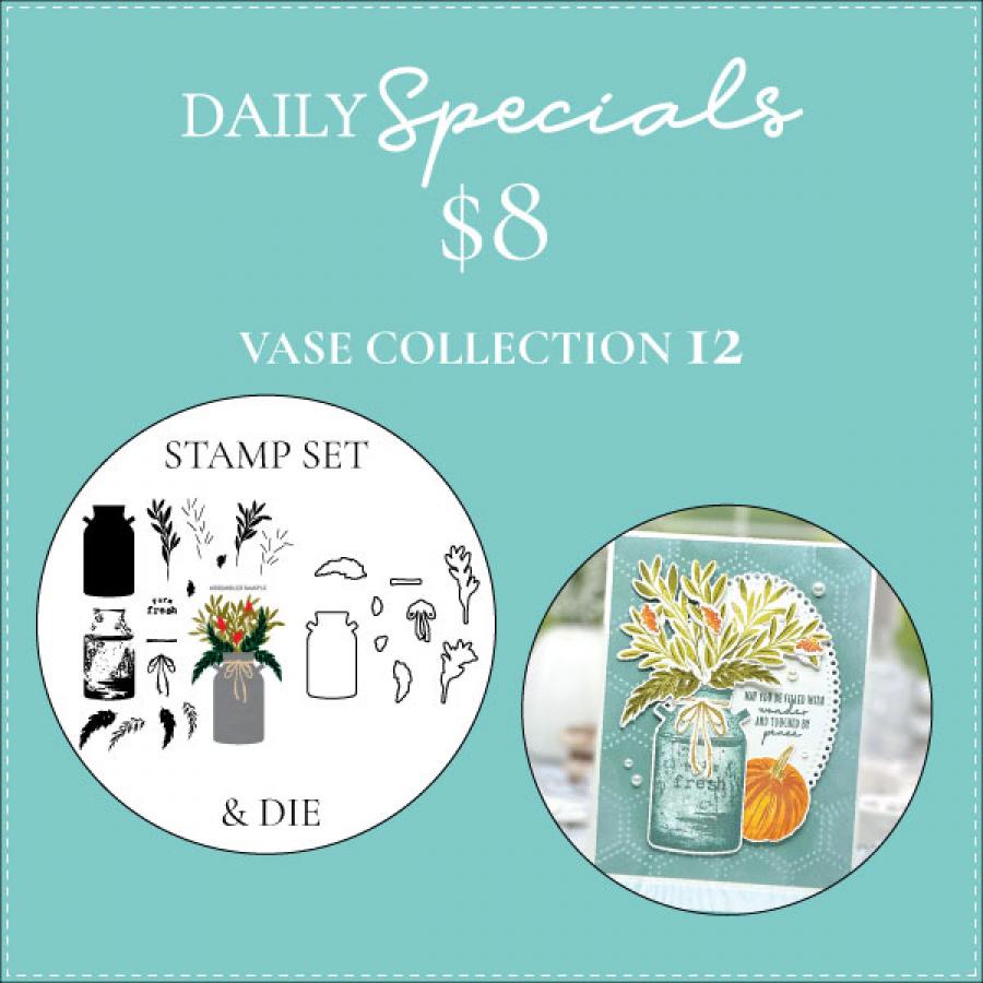 Daily Special - Vase Collection 12 Stamp Set + Die