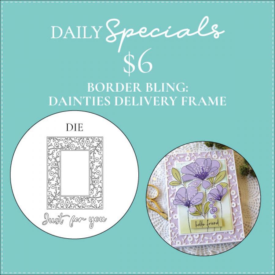 Daily Special - Border Bling: Dainty Deliveries Frame Die