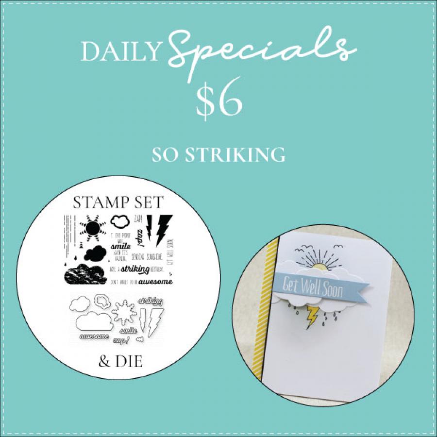 Daily Special - So Striking Stamp Set + Die