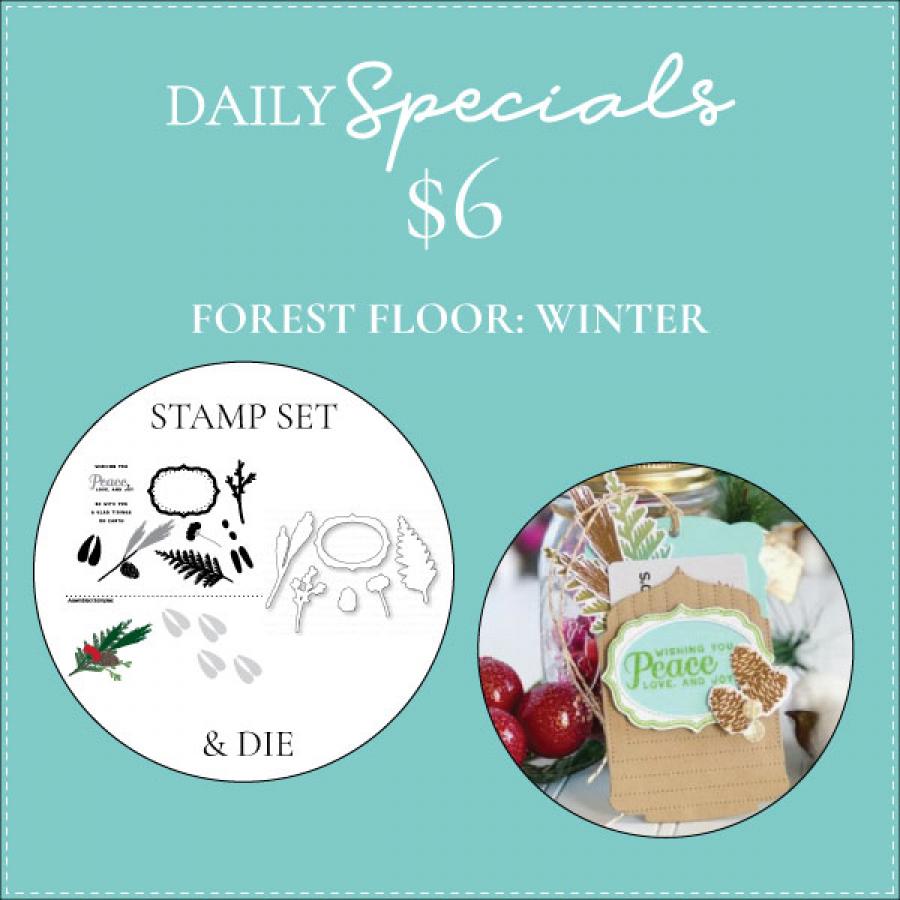 Daily Special - Forest Floor: Winter Stamp Set + Die
