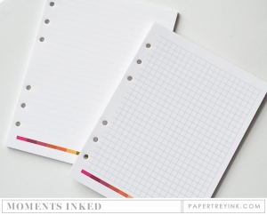 Moments Inked: Refill Binder Pages - Graph Moments Inked: Refill Binder Pages - Graph