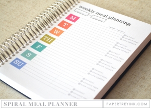 Moments Inked Meal Planner - Spiral Bound Edition