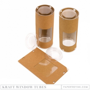Kraft Window Tubes (4 tubes)
