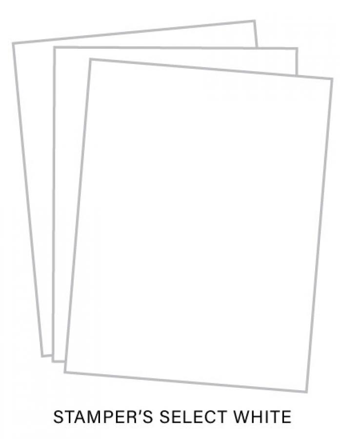 Paper Basics - Stamper's Select White Cardstock (40 Sheets)