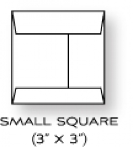 Paper Basics - 3" x 3" Square Rustic Cream Envelopes (20)
