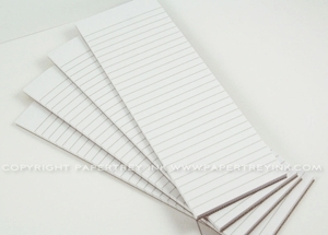 Paper Basics - White Notepad (10 - 2.5" x 8" notepads)