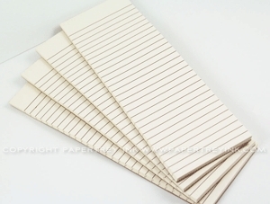 Paper Basics - Vintage Cream Notepads (10 - 2.5" x 8" notepads)