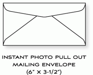 White Instant Photo Pull Out Mailing Envelopes (30)