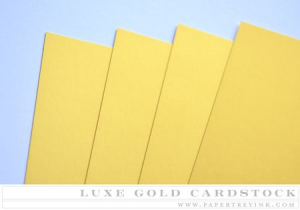 Paper Basics - Luxe Gold Cardstock (5 sheets)