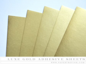 Paper Basics - Luxe Gold Adhesive Sheets (5 Sheets)