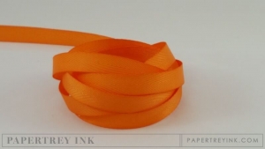 Orange Zest 3/8" Twill Tape Ribbon (5 yards)