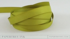 Simply Chartreuse 3/8" Twill Tape Ribbon (5 yards)