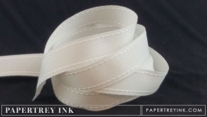 Soft Stone 5/8" Saddle Stitch Ribbon (5 yards)