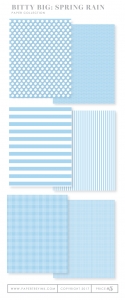 Bitty Big: Spring Rain Color Collection (24 sheets)