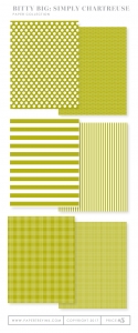 Bitty Big: Simply Chartreuse Color Collection (24 sheets)