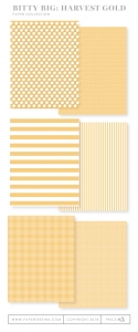 Bitty Big: Harvest Gold Color Collection (24 sheets)