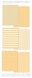 Bitty Big: Harvest Gold Color Collection (24 sheets)