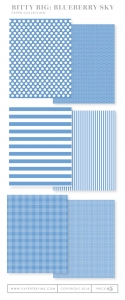 Bitty Big: Blueberry Sky Color Collection (24 sheets)