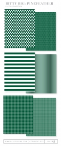 Bitty Big: Pinefeather Color Collection (24 sheets)