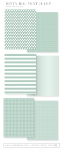 Bitty Big: Mint Julep Color Collection (24 sheets)