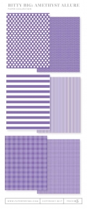 Bitty Big: Amethyst Allure Color Collection (24 sheets)