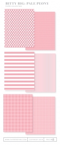 Bitty Big: Pale Peony Color Collection (24 sheets)