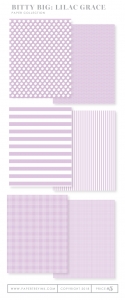 Bitty Big: Lilac Grace Color Collection (24 sheets)