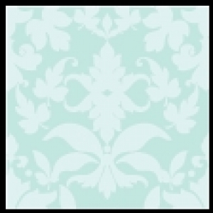 Aqua Mist Damask Individual Pattern Sheets (18 sheets)