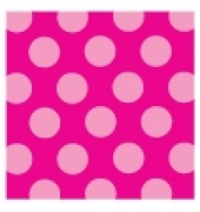 Raspberry Fizz Polka Dot Individual Pattern Sheets (18 sheets)