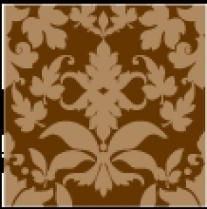 Dark Chocolate Damask Individual Pattern Sheets (18 sheets)
