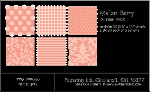 Melon Berry Pattern Pack (36 sheets)