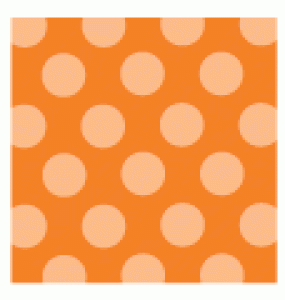 Orange Zest Polka Dot Individual Pattern Sheets (18 sheets)