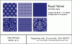 Royal Velvet Pattern Pack (36 Sheets)