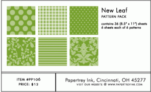 New Leaf Pattern Pack (36 Sheets)