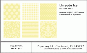 Limeade Ice Pattern Pack (36 Sheets)