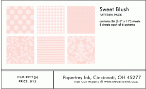 Sweet Blush Pattern Pack (36 Sheets)