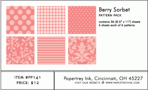 Berry Sorbet Pattern Pack (36 Sheets)