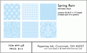 Spring Rain Pattern Pack (36 Sheets)