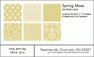 Spring Moss Pattern Pack (36 Sheets)