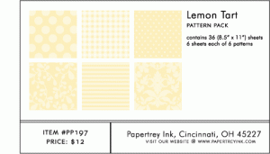 Lemon Tart Pattern Pack (36 Sheets)