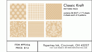Classic Kraft Pattern Pack (36 Sheets)