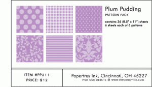 Plum Pudding Pattern Pack (36 Sheets)