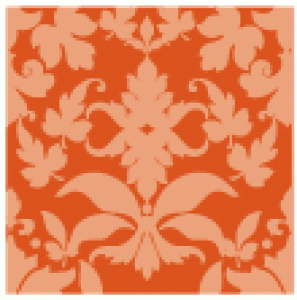 Terracotta Tile Damask Individual Pattern Sheets (18 sheets)