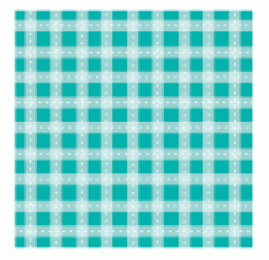 Tropical Teal Gingham Individual Pattern Sheets (18 sheets)