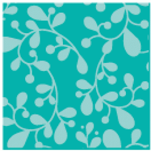 Tropical Teal Leaves Individual Pattern Sheets (18 sheets)