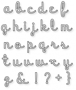 Papertrey Ink - Script Alphabet Die Collection (set of 31)